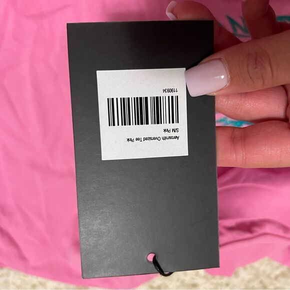 Aerosmith Oversized Tee Pink - Picture 4 of 4